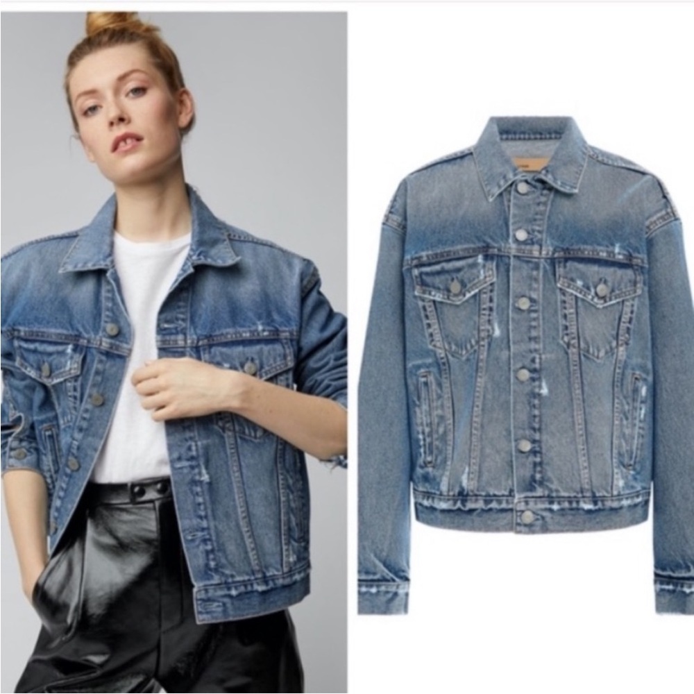 NEW GRLFRND Denim Kim Boyfriend Trucker Jacket